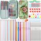 LOOEN 68pcs Crochet Hooks Set,Aluminum Tunisian Crochet Hooks Set Afghan Knitting Needles Kit with Case,11pcs 2mm/B-8mm/L Multicolor Hooks and Necessary Accessories,Gift for Mom (Green New)